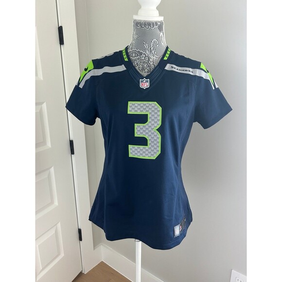 Nike Seattle Seahawks On Field Russel Wilson 3 NFL Football Jersey Women Medium - Picture 4 of 9